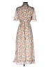 Hayden 100% Polyester Floral Ivory Casual Dress Size S - photo 2