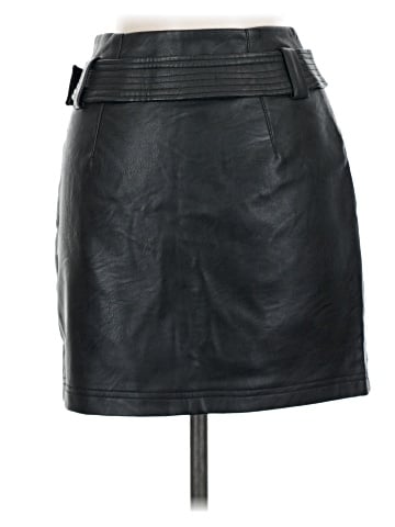 Topshop Faux Leather Skirt (view 2)