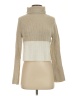 Leith Color Block Tan Ivory Turtleneck Sweater Size XXS - photo 1