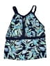 Only Print Blue Swimsuit Top Size 24W - photo 1