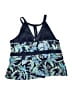 Only Print Blue Swimsuit Top Size 24W - photo 2