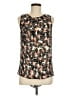 Nic + Zoe 100% Polyester Black Sleeveless Blouse Size M (petite) - photo 1