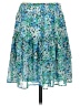 Ann Taylor LOFT 100% Polyester Floral Blue Casual Skirt Size S - photo 2