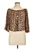 H&M Brown 3/4 Sleeve Blouse Size L - photo 1