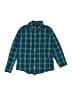 Janie and Jack Plaid Green Long Sleeve Button-Down Shirt Size 6 - photo 1