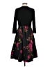 J. Peterman Floral Black Cocktail Dress Size 4 - photo 2