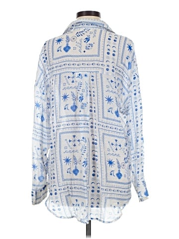 Peach Long Sleeve Blouse (view 2)