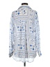 Peach Blue Long Sleeve Blouse Size L - photo 2