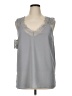 Umgee Gray Sleeveless Blouse Size L - photo 1