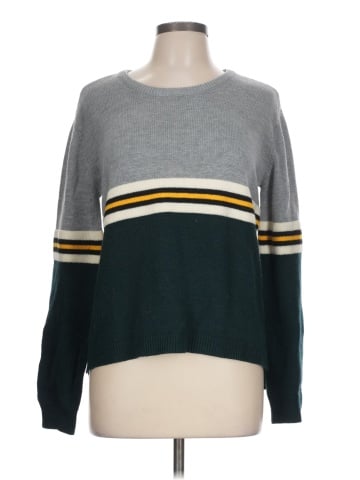 Hem & Thread Pullover Sweater (view 1)