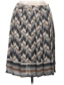 Talbots 100% Polyester Chevron-herringbone Gray Casual Skirt Size 12 (petite) - photo 1