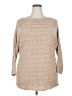 New York & Company 100% Acrylic Tweed Tan Pullover Sweater Size XXL - photo 1