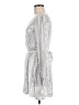 GB 100% Rayon Paisley Silver Cocktail Dress Size M - photo 5