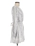 GB 100% Rayon Paisley Silver Cocktail Dress Size M - photo 4