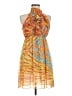 Karlie 100% Polyester Paisley Orange Cocktail Dress Size M - photo 1
