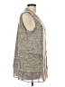 LOGO by Lori Goldstein Gray Vest Size L - photo 4
