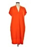 Halogen Orange Casual Dress Size L - photo 1