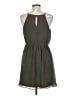 BCX 100% Polyester Solid Green Casual Dress Size M - photo 2