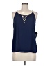 Naif 100% Polyester Blue Sleeveless Blouse Size M - photo 1