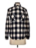 J.Crew Plaid Gray Blue Fleece Size XXS - photo 1