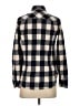 J.Crew Plaid Gray Blue Fleece Size XXS - photo 2