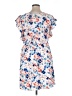 Merona 100% Polyester Print Blue Casual Dress Size XL - photo 2