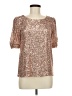 Cable & Gauge Gold Short Sleeve Blouse Size M - photo 1