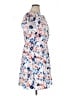 Merona 100% Polyester Print Blue Casual Dress Size XL - photo 4