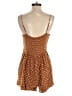 One Clothing 100% Rayon Polka Dots Brown Romper Size S - photo 2