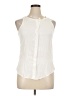 Patterson J. Kincaid 100% Polyester Ivory Sleeveless Blouse Size L - photo 1