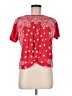 Lucky Brand Stars Red Short Sleeve Blouse Size M - photo 1
