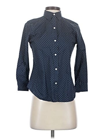 Lauren by Ralph Lauren 3/4 Sleeve Button-Down Shirt (view 1)