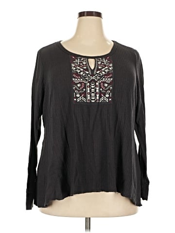 Eyeshadow Long Sleeve Blouse (view 1)
