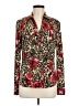 Cache Animal Print Red Long Sleeve Blouse Size M - photo 1