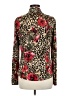 Cache Animal Print Red Long Sleeve Blouse Size M - photo 2