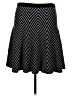 Grace Elements Chevron-herringbone Black Casual Skirt Size L - photo 1