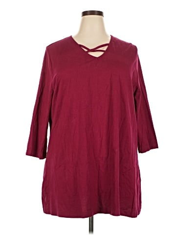 Ulla Popken 3/4 Sleeve Top (view 1)