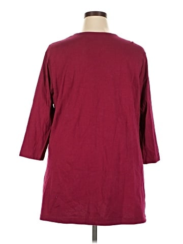 Ulla Popken 3/4 Sleeve Top (view 2)