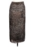 Evan Picone 100% Silk Animal Print Brown Silk Skirt Size 12 - photo 1