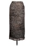 Evan Picone 100% Silk Animal Print Brown Silk Skirt Size 12 - photo 2