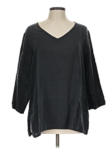 Flax 3/4 Sleeve Blouse (view 1)