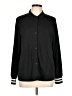 Cuddl Duds Black Long Sleeve Button-Down Shirt Size L - photo 1