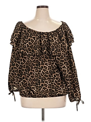 MICHAEL Michael Kors Long Sleeve Blouse (view 1)