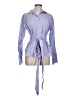 J.Crew 100% Cotton Blue Long Sleeve Blouse Size 12 - photo 1