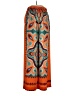 Zara Print Orange Casual Pants Size S - photo 1