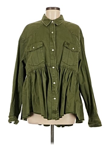 We the Free Long Sleeve Button-Down Shirt (view 1)