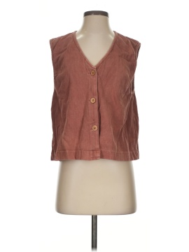 Free People Sleeveless Button Down Shirt