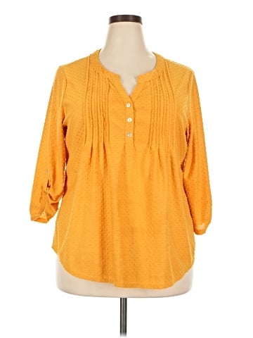 Notations 3/4 Sleeve Blouse (view 1)