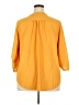 Notations 100% Polyester Yellow 3/4 Sleeve Blouse Size 3X - photo 2
