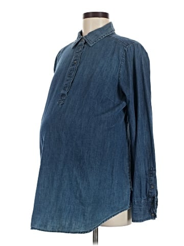 Liz Lange Maternity for Target Long Sleeve Button-Down Shirt (view 1)